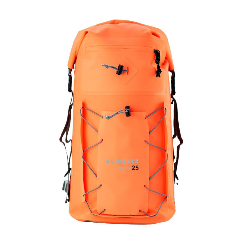 SAC A DOS ETANCHE POCHE A EAU TRITON 25 L ORANGE