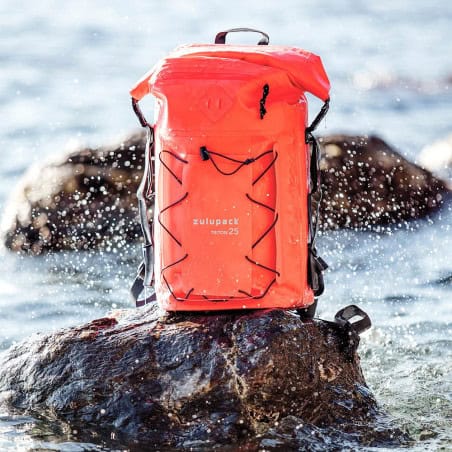 SAC A DOS ETANCHE POCHE A EAU TRITON 25 L ORANGE