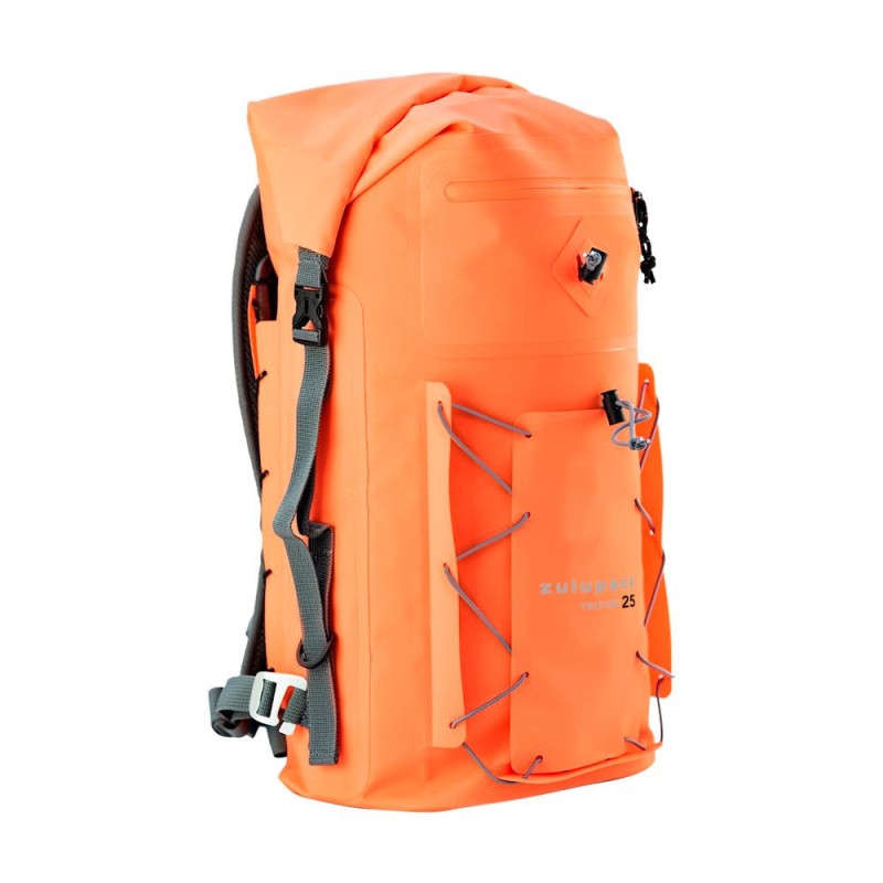 SAC A DOS ETANCHE POCHE A EAU TRITON 25 L ORANGE