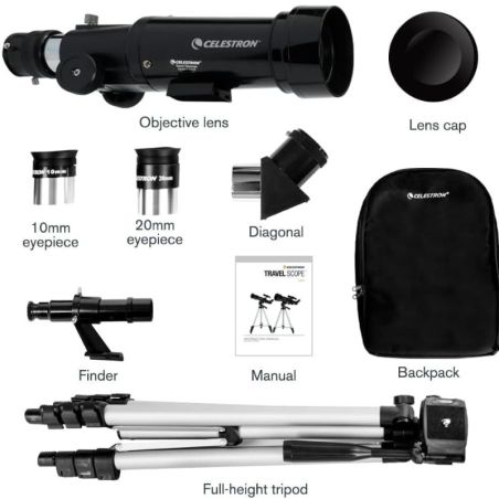 TELESCOPE TRAVEL SCOPE 70 AVEC SAC A DOS