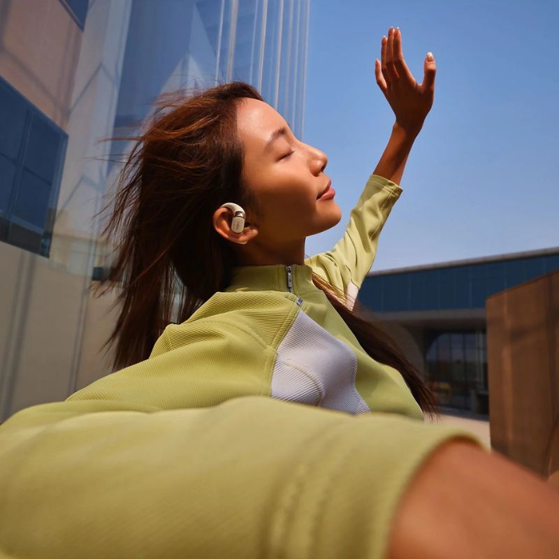 ECOUTEURS CONDUCTION OSSEUSE OPENFIT 2 BEIGE