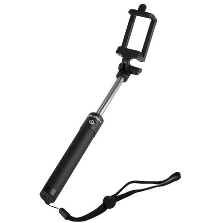 PERCHE SELFIE TELESCOPIQUE BLUETOOTH 18/80CM NOIR