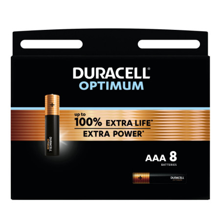 OPTIMUM AAA LR03 BATTERIES (X8)