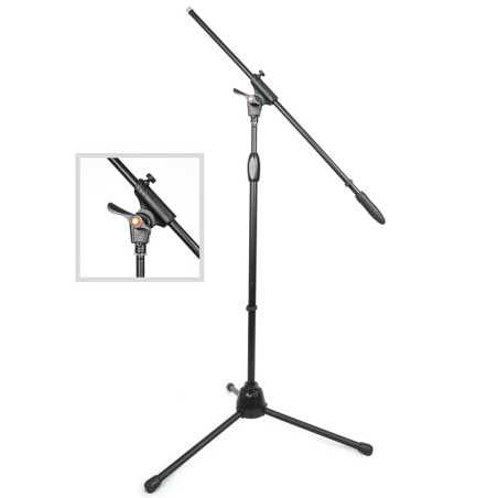 SUPPORT DE MICROPHONE TELESCOPIQUE DELUXE PRO