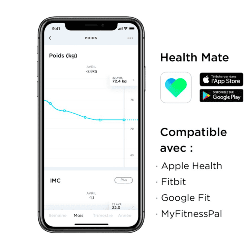 BODY BMI WHITE CONNECTED SCALE