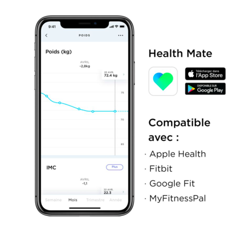 BODY BMI WHITE CONNECTED SCALE