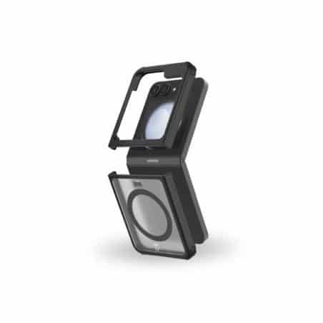 DOUBLE COQUE RENFORCE GALAXY Z FLIP 6 DUO COMPATIBLE MAGSAFE NOIR