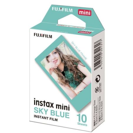 FILM INTANTANE INSTAX MINI CADRE BLEU (X10)