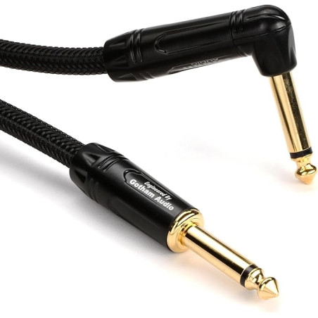 CABLE STEREO JACK A ANGLE DROIT 3M