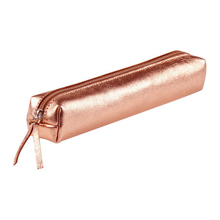 MINI-TROUSSE RECTANGULAIRE CUIR CUIVRE