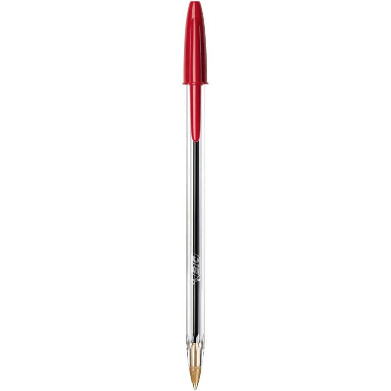 BOITE DE 50 STYLOS BILLE BIC POINTE MOYENNE ROUGE