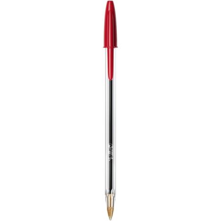 BOITE DE 50 STYLOS BILLE BIC POINTE MOYENNE ROUGE