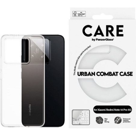 URBAN COMBAT REDMI NOTE 14 PRO 5G TRANSPARENT CASE