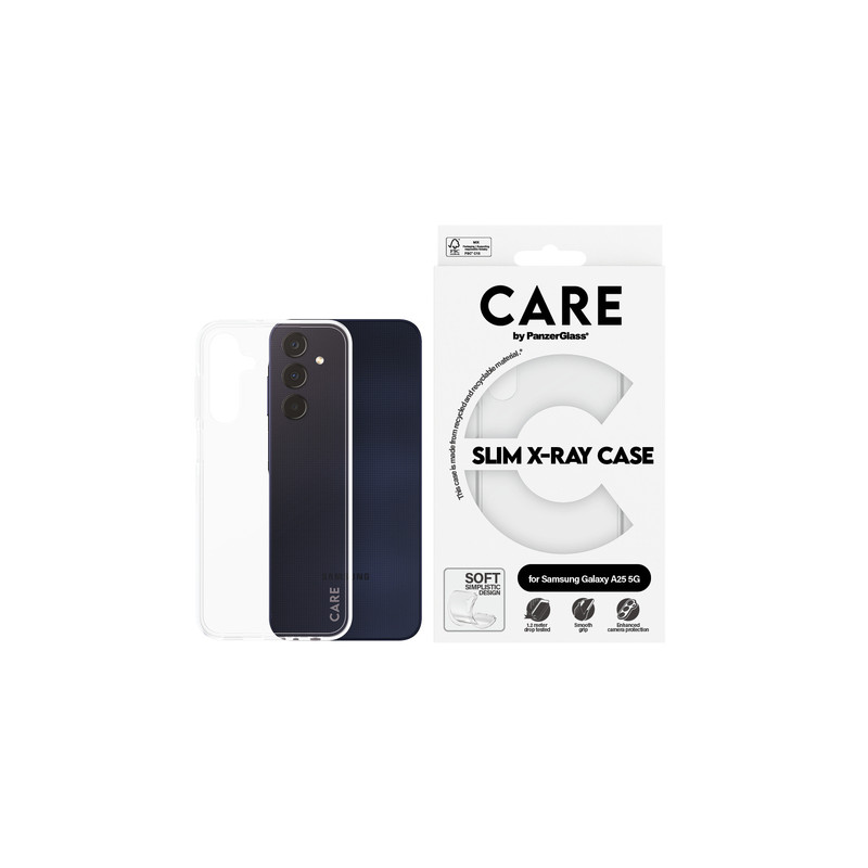 COQUE RIGIDE X-RAY POUR GALAXY A25 5G CARE TRANSPARENT