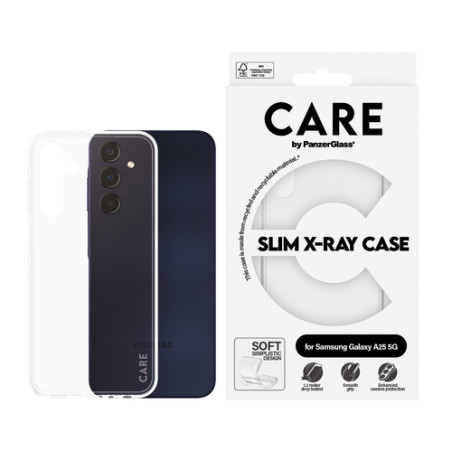 COQUE RIGIDE X-RAY POUR GALAXY A25 5G CARE TRANSPARENT