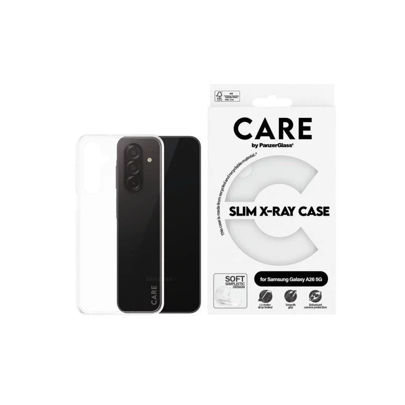 COQUE SOUPLE X-RAY POUR GALAXY A26 5G CARE TRANSPARENT