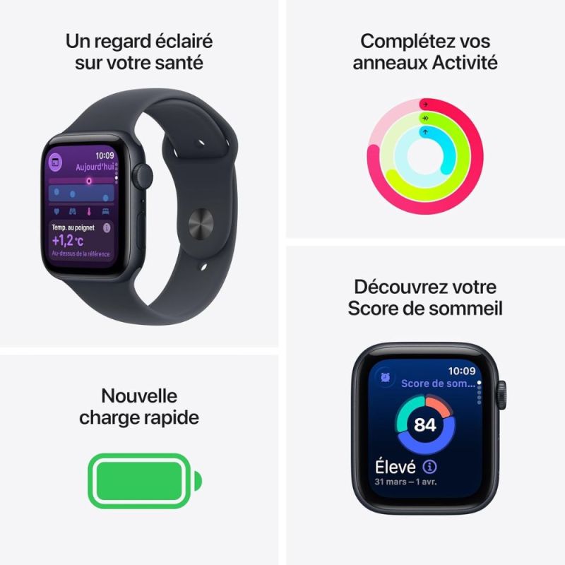 APPLE WATCH SE 3 GPS + CELL 44MM M/L MINUIT
