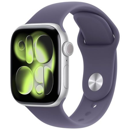 APPLE WATCH SERIES 11 GPS 46MM S/M SPORT ARGENT BRUME VIOLETTE