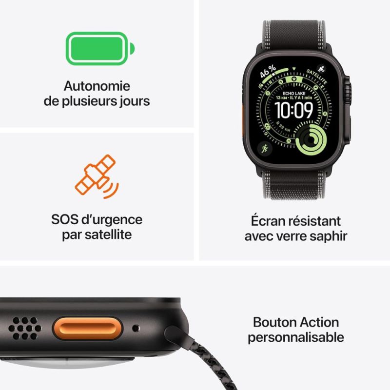 APPLE WATCH ULTRA 3 GPS + CELL 49 MM M/L TITANE OCEAN