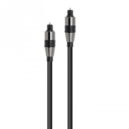 CORDON FIBRE OPTIQUE TOSLINK MALE 2M NOIR