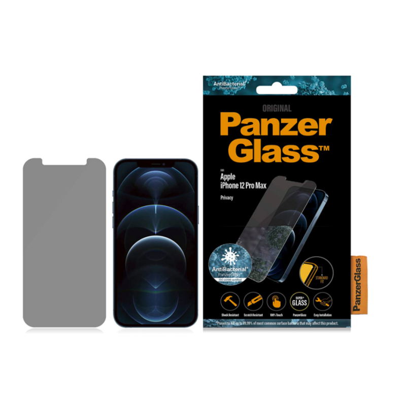 VITRE PROTECTION ECRAN IPHONE 12 PRO MAX NOIR