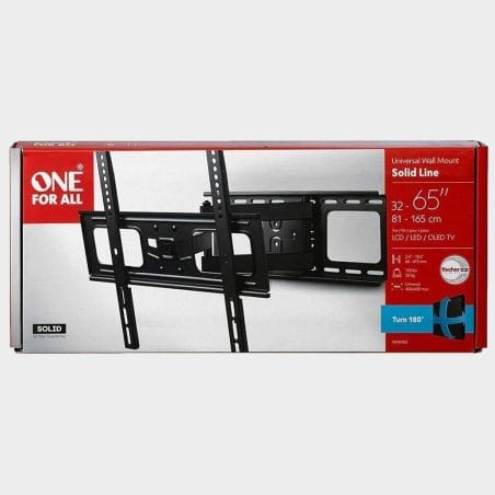 SUPPORT TV MURAL INCLINABLE/ORIENTABLE WM4452 32 - 65 NOIR
