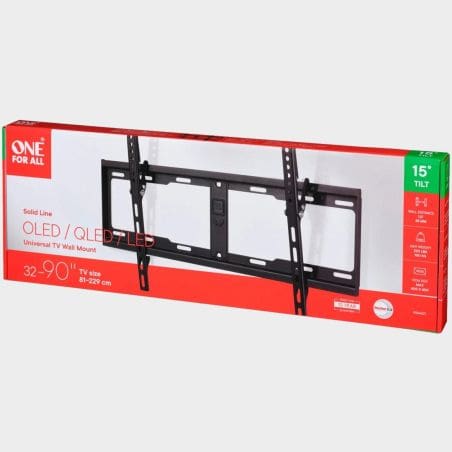 SUPPORT MURAL TV SOLID INCLINABLE 32-90 NOIR