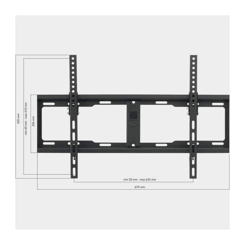 SUPPORT MURAL TV SOLID INCLINABLE 32-90 NOIR