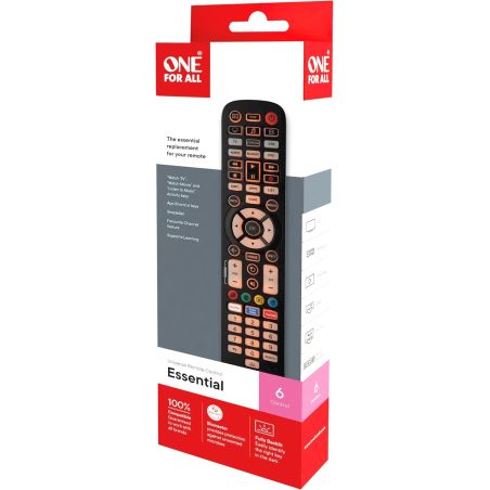 TELECOMMANDE UNIVERSELLE ESSENTIAL 6 NOIR