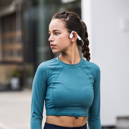 CASQUE BT CONDUCTION OSSEUSE SPORT OPENMOVE BLANC