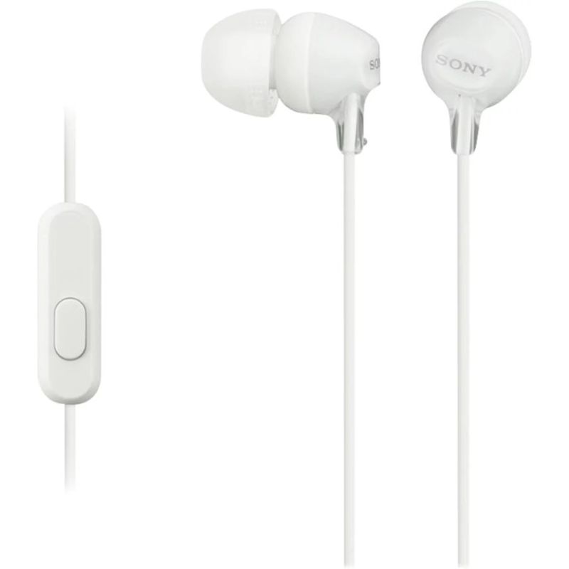 ECOUTEURS FILAIRES JACK 3.5MM AVEC COMMANDE - BLANC