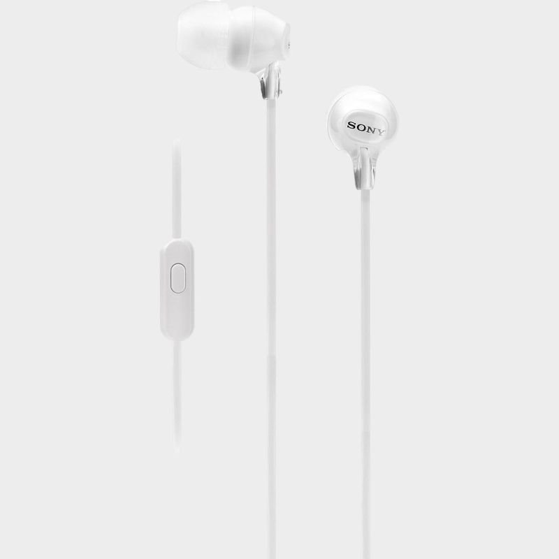 ECOUTEURS FILAIRES JACK 3.5MM AVEC COMMANDE - BLANC