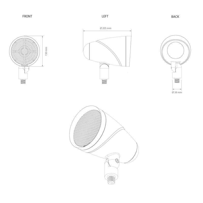 LS4T 70V BLACK SPEAKER SYSTEM