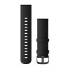 BRACELET DE MONTRE GARMIN  QUICK RELEASE 22MM CUIR NOIR