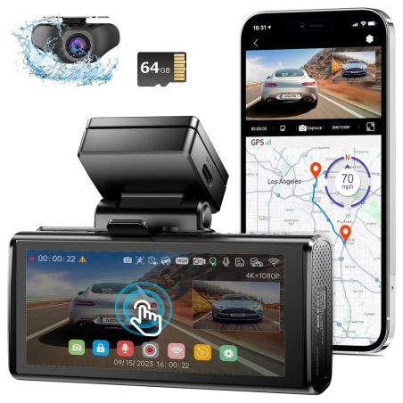 DASHCAM M93 PRO 5K TOUCH WIFI GPS 64 GB