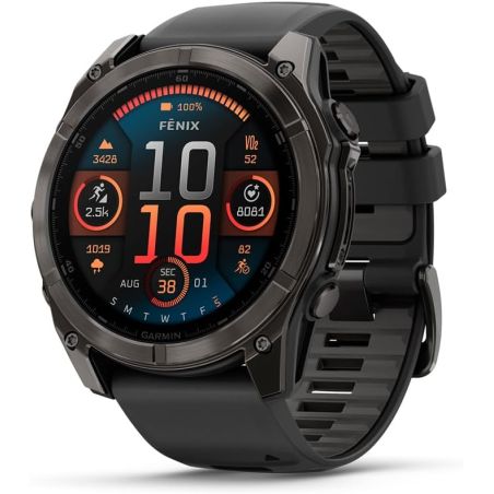 MONTRE CONNECTEE FENIX 8 AMOLED 51MM CARBONE G/N