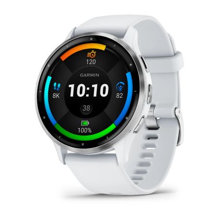 MONTRE CONNECTEE VENU 3 45MM SILICONE BLANC