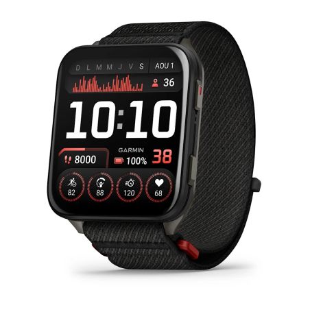 MONTRE CONNECTEE GPS VENU X1 TITANE ET NYLON NOIR