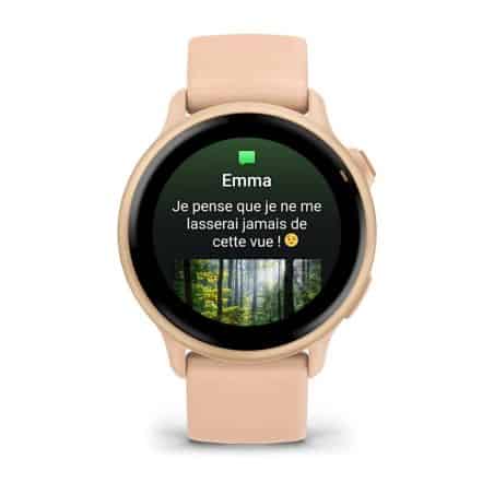 MONTRE CONNECTEE VIVOACTIVE 6 ALU ROSE CLAIR