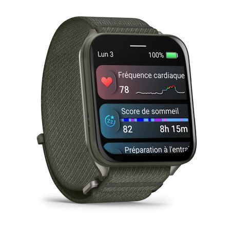 MONTRE CONNECTEE GPS VENU X1 TITANE VERT