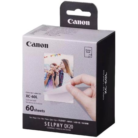 XC-60L INK + 60 SHEETS 54×86MM FOR SELPHYQX20