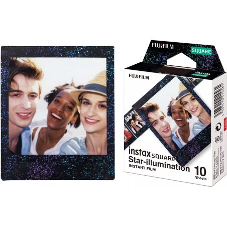 INSTAX SQUARE STAR ILLUMINATION BLACK INSTANT FILM X10