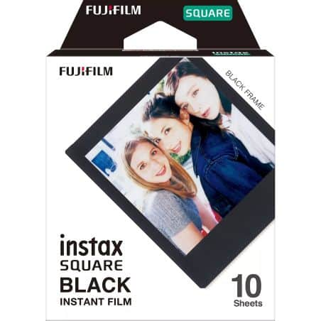 INSTAX SQUARE FRAME BLACK INSTANT FILMS (x10)
