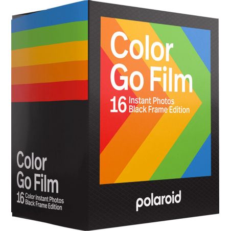 FILMS INSTANTANES COULEUR CADRE NOIR POLAROID GO (X16)