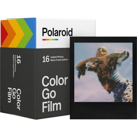 POLAROID GO BLACK FRAME COLOR INSTANT FILMS (X16)
