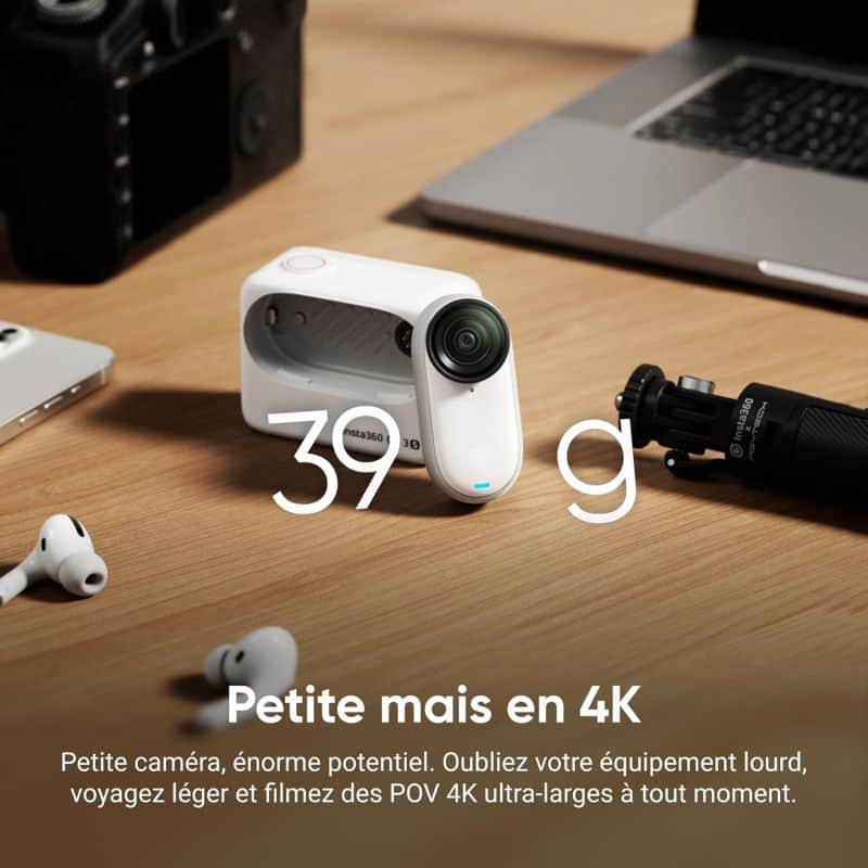 CAMERA SPORT INSTA360 Go 3S EDITION STANDARD 128 GO NOIR