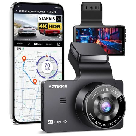 DASHCAM M63 PRO TRUE 4K 64 GO WIFI GPS
