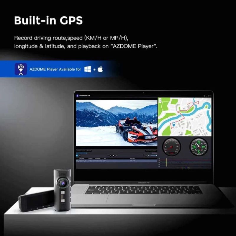 DASHCAM M550 PRO 3CH 4K WIFI GPS 64 GO