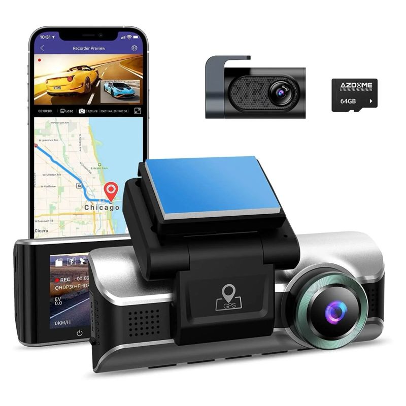 DASHCAM M550 PRO 3CH 4K WIFI GPS 64 GO