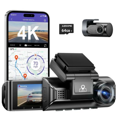 DASHCAM M550 PRO 3CH 4K WIFI GPS 64 GB